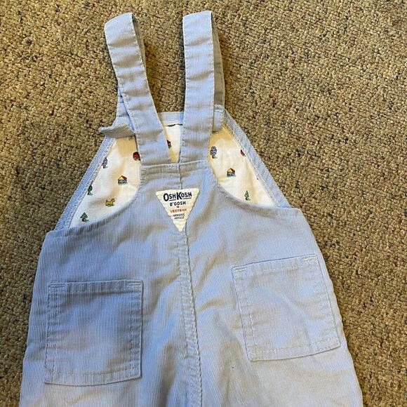 VTG Oshkosh BGosh Vestbak USA Unisex Toddler 18M Corduroy Union Bib Overall Cute - Picture 10 of 10
